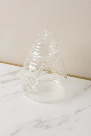 Carraig Donn Glass Honey Pot