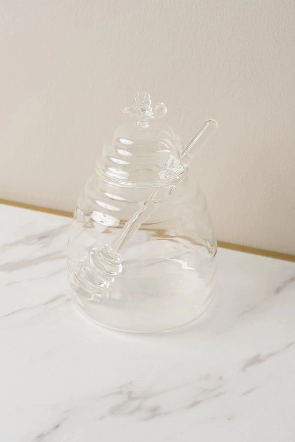 Carraig Donn Glass Honey Pot