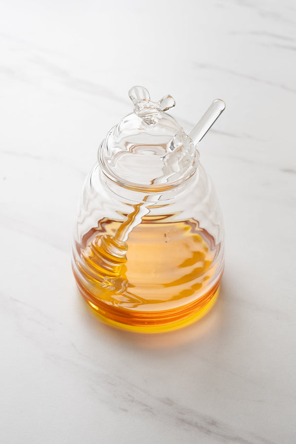 Carraig Donn Glass Honey Pot