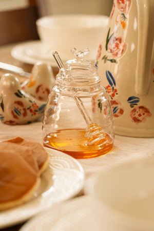 Carraig Donn Glass Honey Pot
