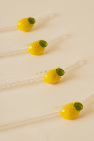 Carraig Donn Glass Lenon Straws Set Of 4