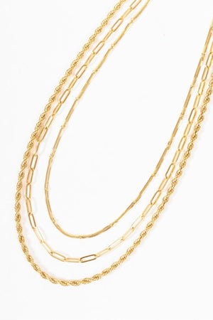 Carraig Donn Gold 3 Strand Necklace