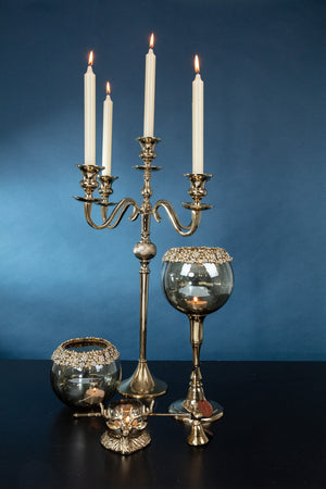 Carraig Donn Gold 5 Arm Candelabra