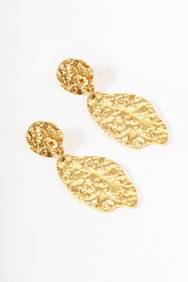 Carraig Donn Gold Abstract Drop Earrings