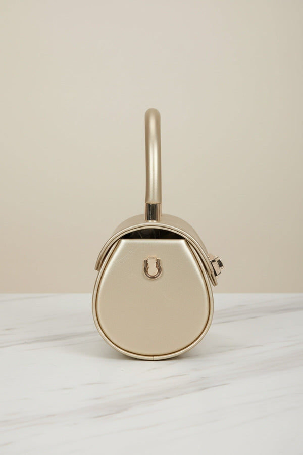 Carraig Donn Gold Barrel Evening Bag