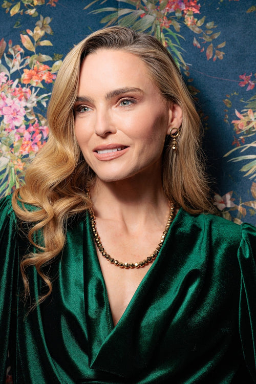 Gold Beaded Necklace