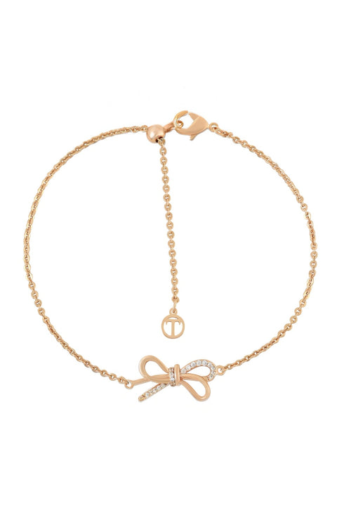 Gold Bow Chain Bracelet