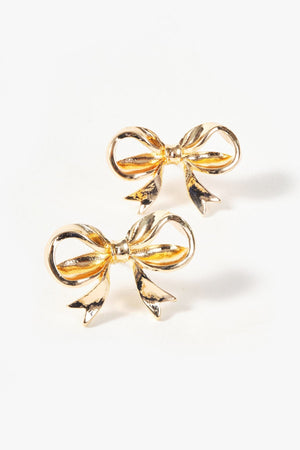 Carraig Donn Gold Bow Earrings
