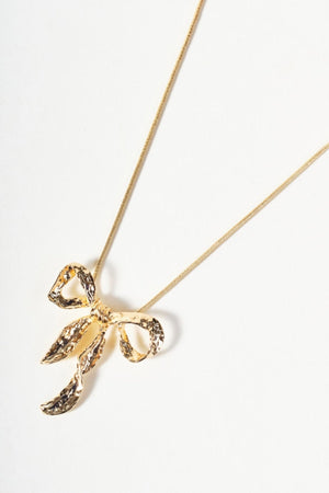 Carraig Donn Gold Bow Necklace