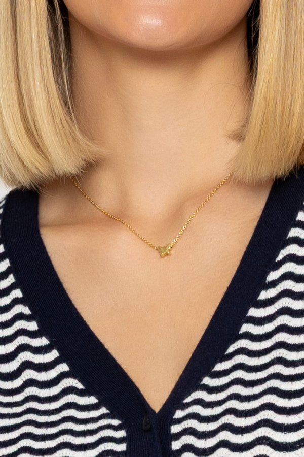 Carraig Donn Gold Butterfly Necklace