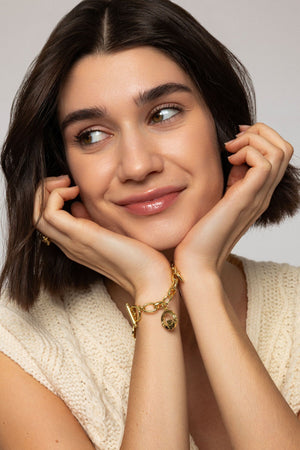 Carraig Donn Gold Charm Bracelet