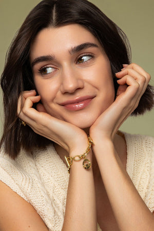 Carraig Donn Gold Charm Bracelet