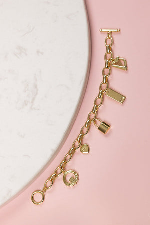 Carraig Donn Gold Charm Bracelet