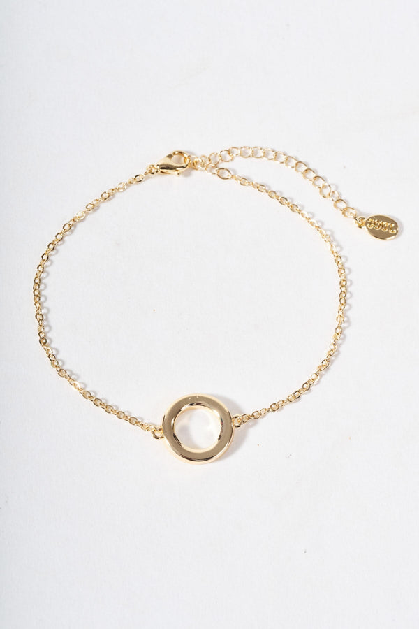Carraig Donn Gold Circle Bracelet