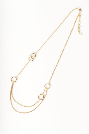 Carraig Donn Gold Circle Layer Necklace