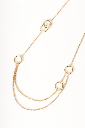 Carraig Donn Gold Circle Layer Necklace