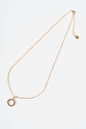 Carraig Donn Gold Circle Necklace