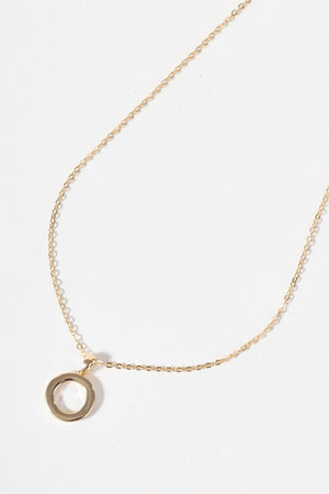 Carraig Donn Gold Circle Necklace