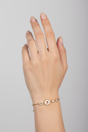 Carraig Donn Gold Circles Bracelet