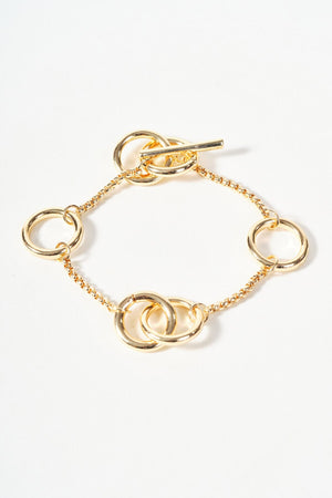 Carraig Donn Gold Circles Bracelet