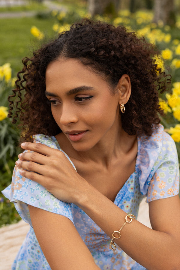 Carraig Donn Gold Circles Bracelet