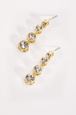 Carraig Donn Gold Diamante Earrings