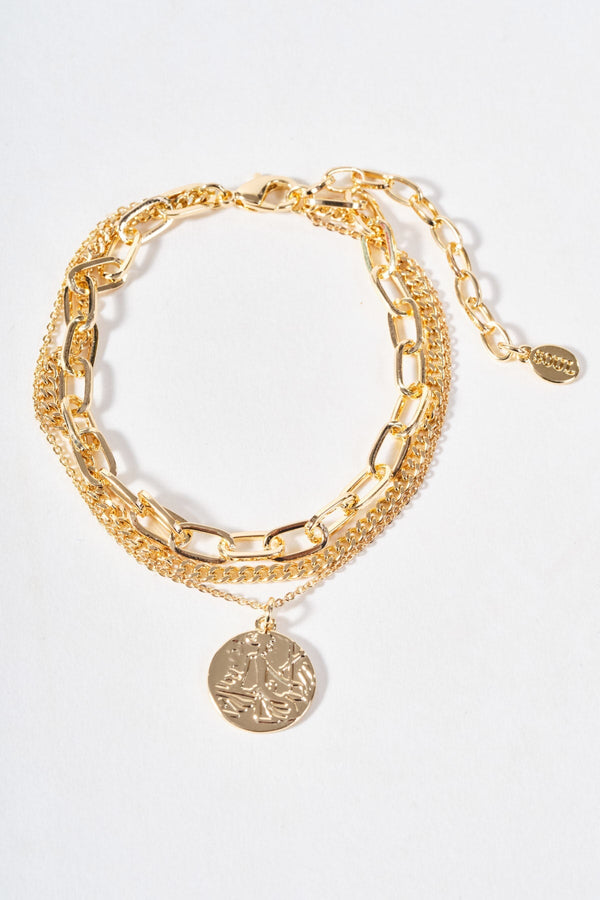 Carraig Donn Gold Disc Bracelet
