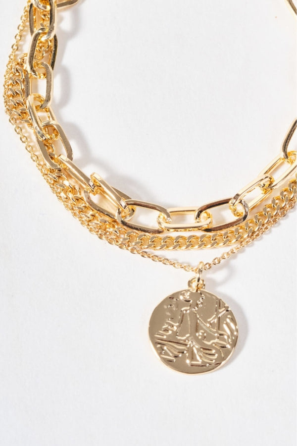 Carraig Donn Gold Disc Bracelet