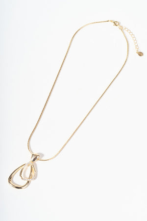 Carraig Donn Gold Double Loop Necklace