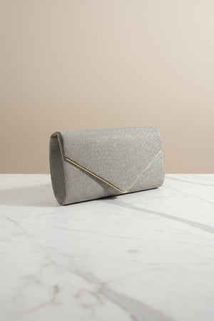 Carraig Donn Gold Envelope Clutch Bag