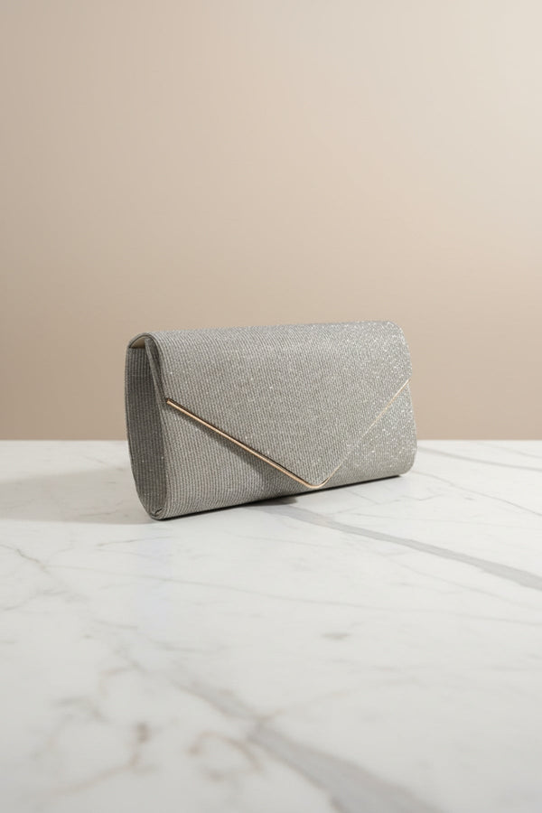 Carraig Donn Gold Envelope Clutch Bag