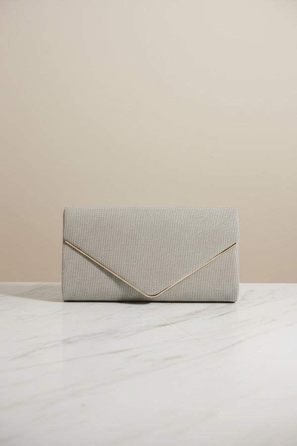 Carraig Donn Gold Envelope Clutch Bag