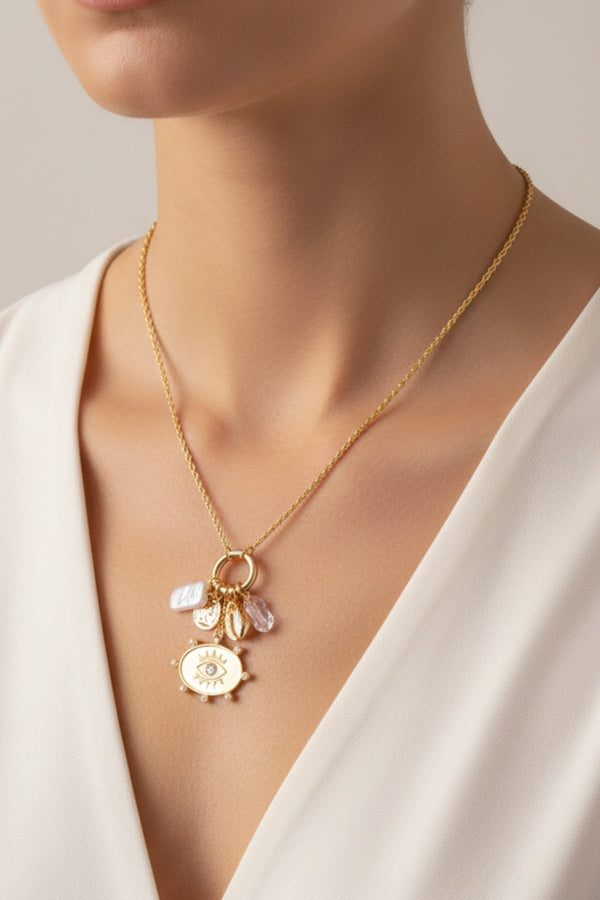 Carraig Donn Gold Eye Charm Necklace