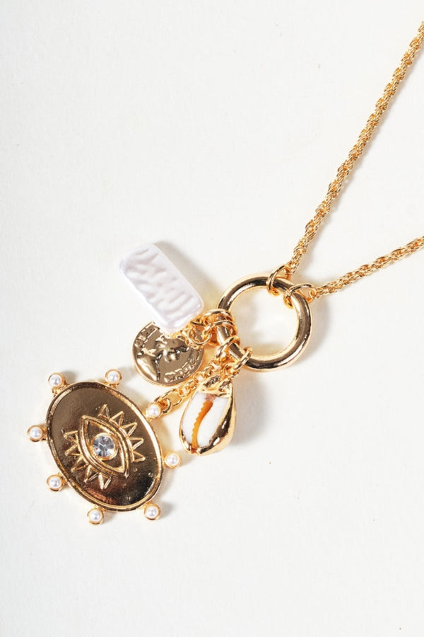 Carraig Donn Gold Eye Charm Necklace