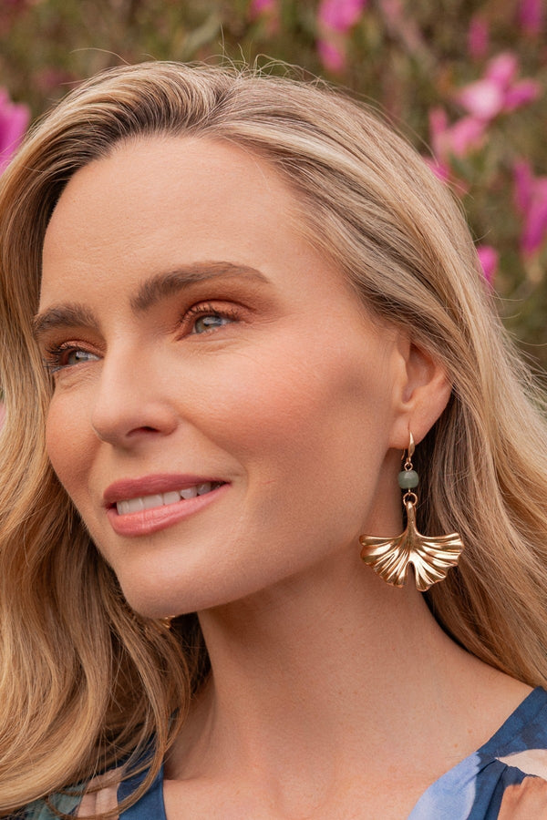 Carraig Donn Gold Fan Earrings