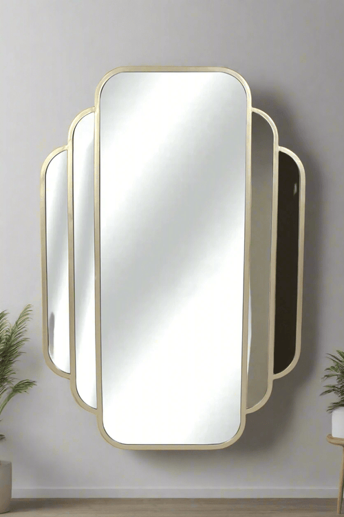 Gold Finish Wall Mirror