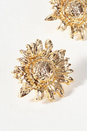 Carraig Donn Gold Flower Earrings