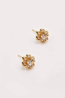 Carraig Donn Gold Flower Earrings