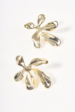 Carraig Donn Gold Flower Earrings