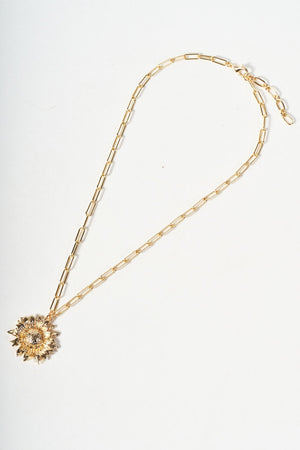 Carraig Donn Gold Flower Necklace