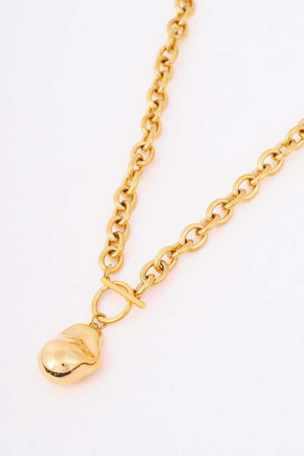 Carraig Donn Gold Fob & Bar Necklace