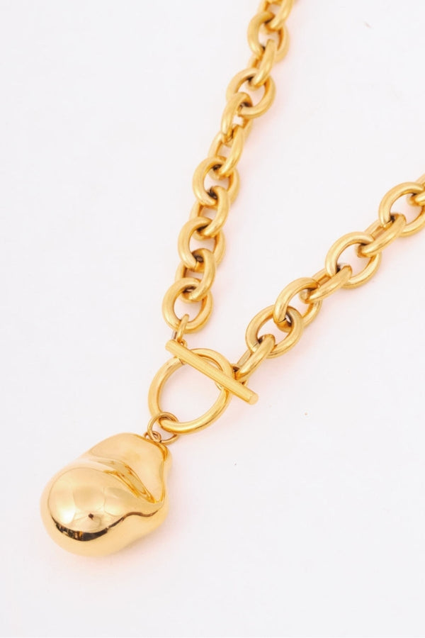Carraig Donn Gold Fob & Bar Necklace