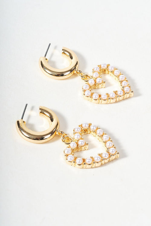 Gold Heart Earrings