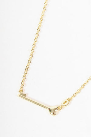 Carraig Donn Gold Heart Key Necklace