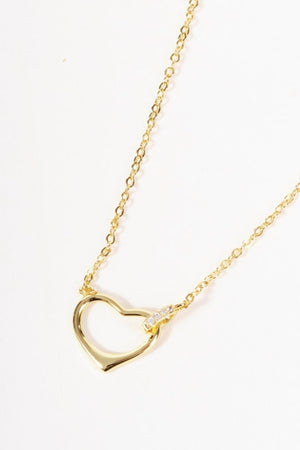 Carraig Donn Gold Heart Loop Necklace
