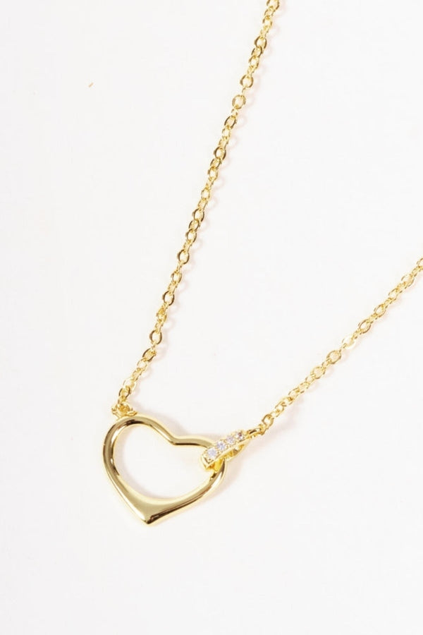 Carraig Donn Gold Heart Loop Necklace