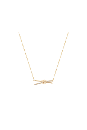 Carraig Donn Gold Inset Knot Pendant Necklace