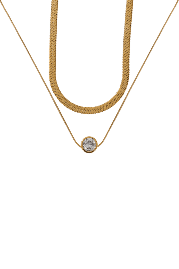 Carraig Donn Gold Layered Snake Chain Necklace
