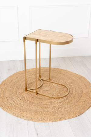 Carraig Donn Gold Metal Sofa Table