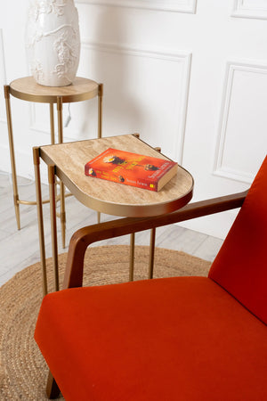 Carraig Donn Gold Metal Sofa Table
